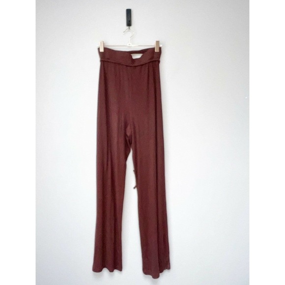 My Mum Made It Soft RibTwist Lounge Pants Brown Women Size M/L Cutout detail - Picture 5 of 9
